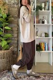 Charli Honeycomb Oversized Turtle Knit Oatmeal Marl